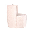 Fauteuil Evy - Naturel - Fluweel