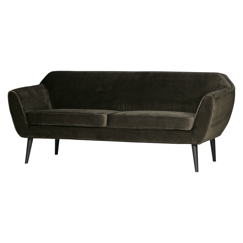 Rocco bank 187 cm fluweel warm groen