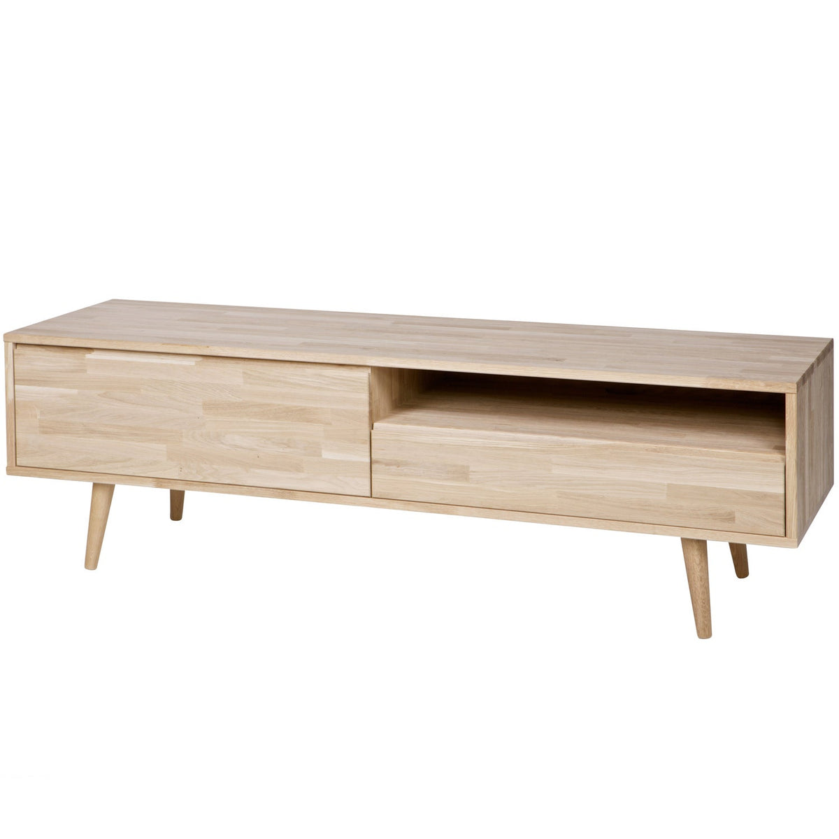 TYGO tv-meubel 150 cm eiken met retro poten [FSC]