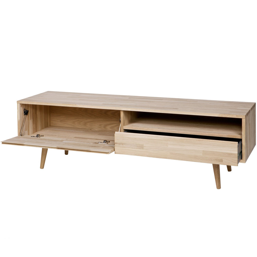 TYGO tv-meubel 150 cm eiken met retro poten [FSC]