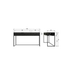 SILAS Side-Table, essenhout Blacknight [FSC]
