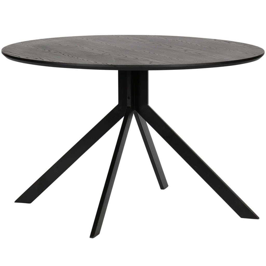 BRUNO ronde eettafel MDF zwart Ø120 cm