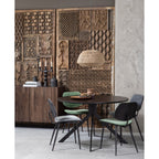 BRUNO ronde eettafel MDF zwart Ø120 cm