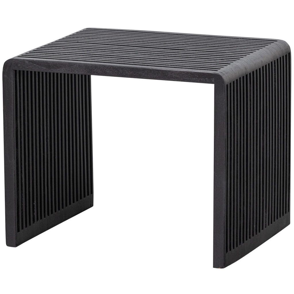 WILLA BIJZETTAFELS RECYCLED TEAK ZWART - SET VAN 2