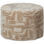YAGO poef viscose dessin naturel 43 x 60 cm