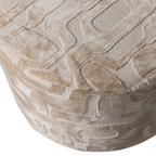 YAGO poef viscose dessin naturel 43 x 60 cm