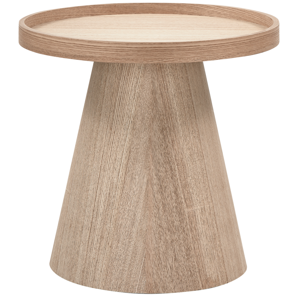 MAUD bijzettafel conisch MDF naturel 38 x 39 cm