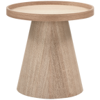 MAUD bijzettafel conisch MDF naturel 38 x 39 cm