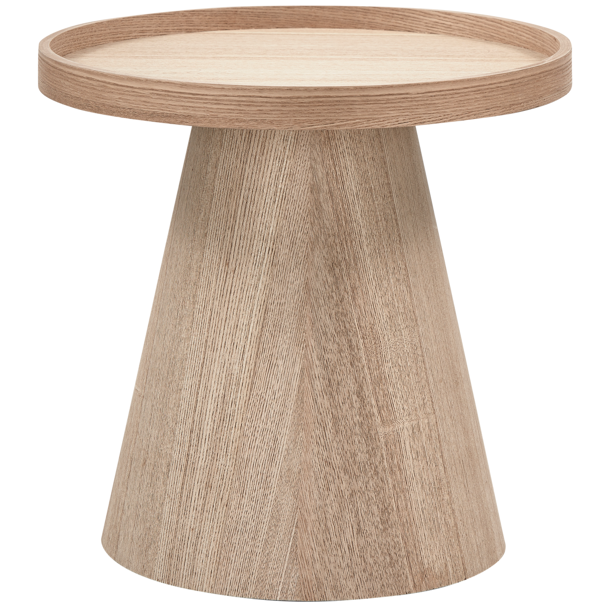 MAUD bijzettafel conisch MDF naturel 38 x 39 cm