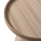 MAUD bijzettafel conisch MDF naturel 38 x 39 cm