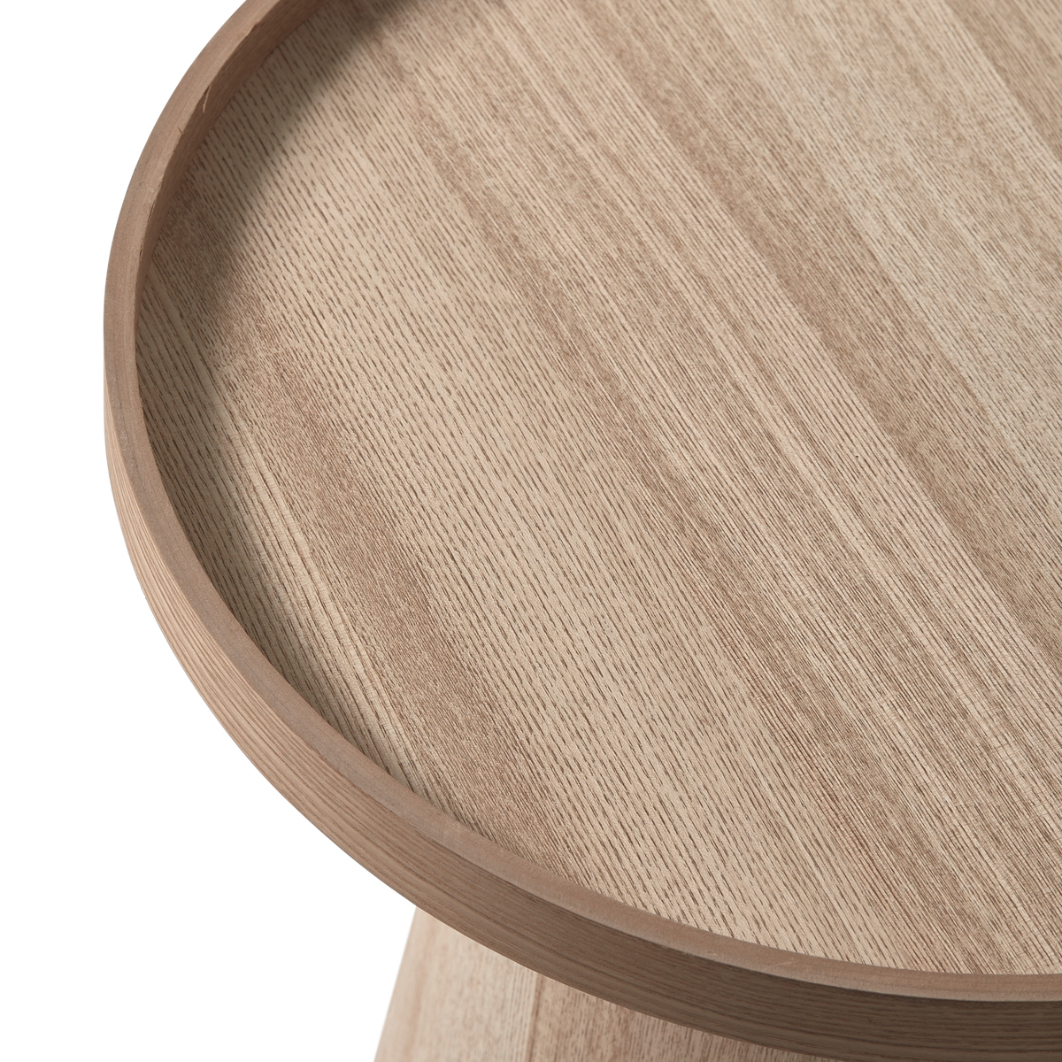 MAUD bijzettafel conisch MDF naturel 38 x 39 cm