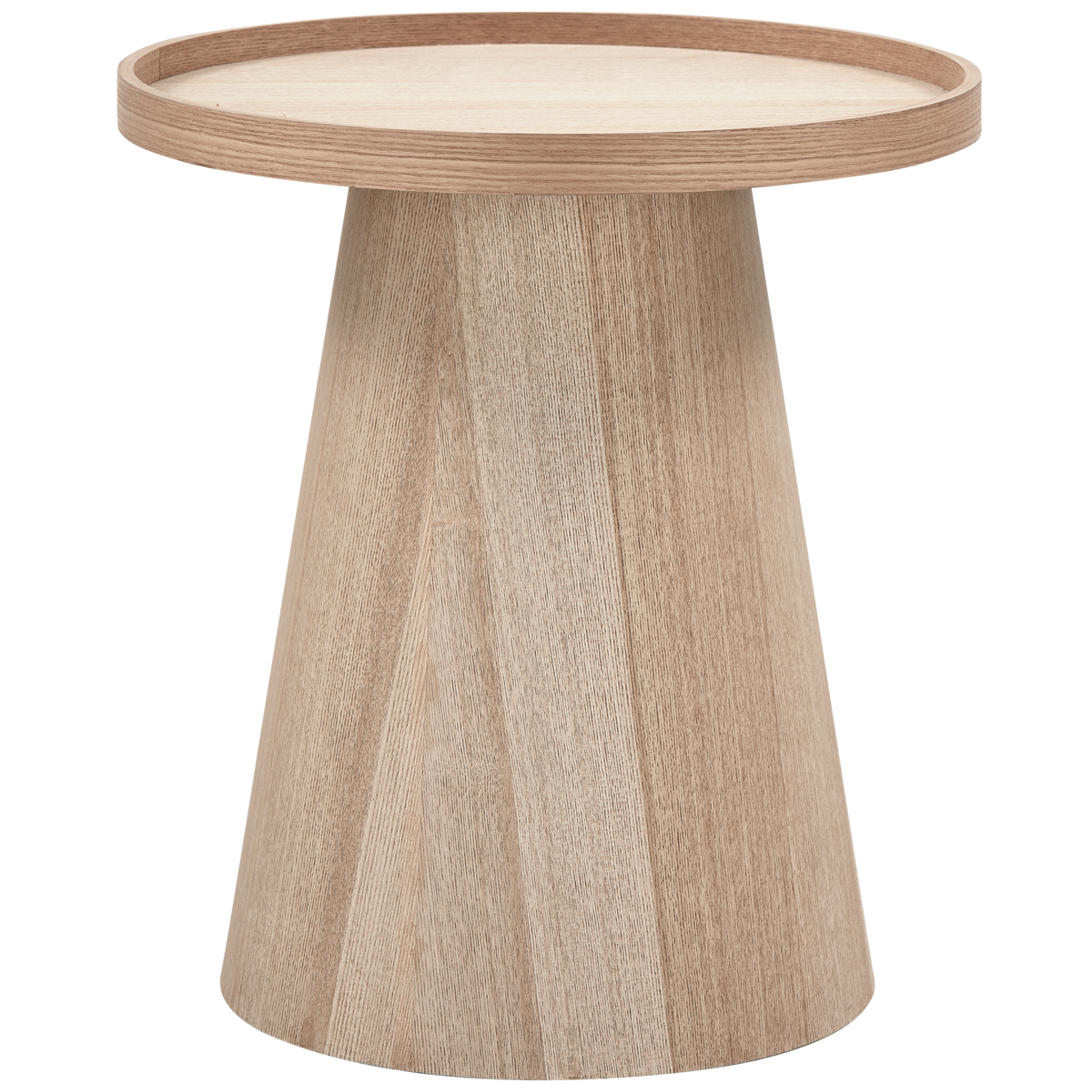 MAUD bijzettafel conisch MDF naturel 50 x Ø45 cm