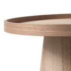 MAUD bijzettafel conisch MDF naturel 50 x Ø45 cm