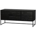 SILAS tv-meubel 120 cm essenhout Blacknight [FSC]