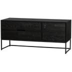 SILAS tv-meubel 120 cm essenhout Blacknight [FSC]