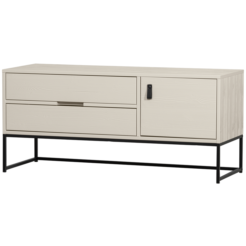 SILAS tv-meubel 120 cm essenhout Blacknight [FSC]