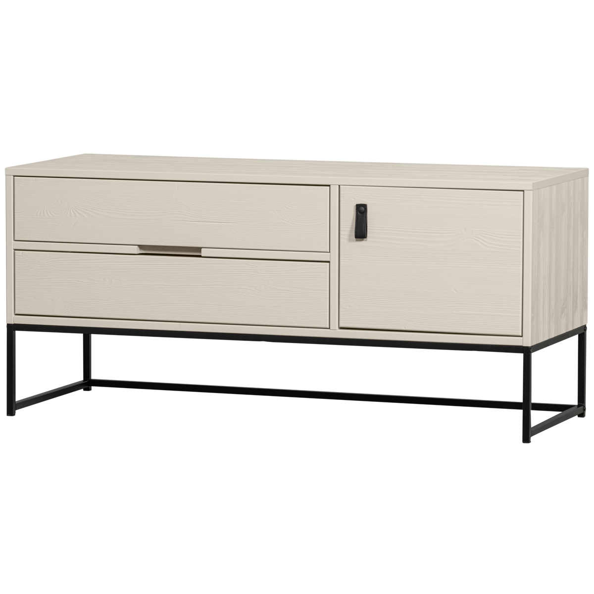 SILAS tv-meubel 120 cm essenhout Blacknight [FSC]