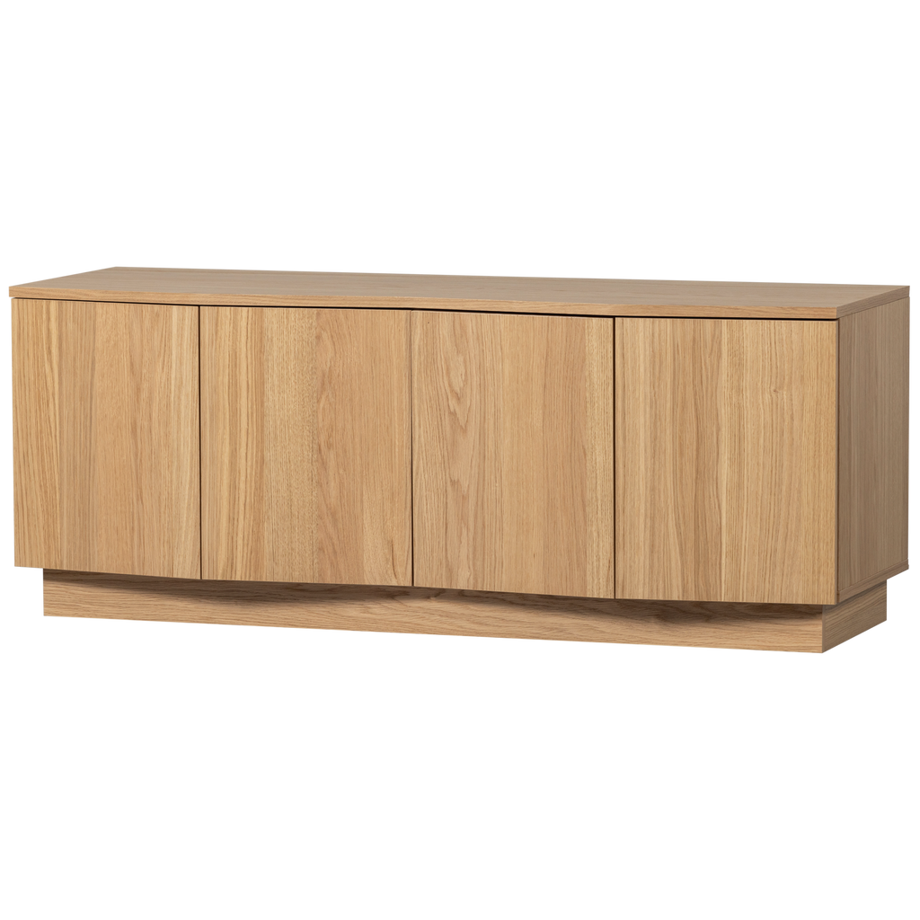 ZUMA tv-meubel 133 cm eikenfineer transparant [FSC]