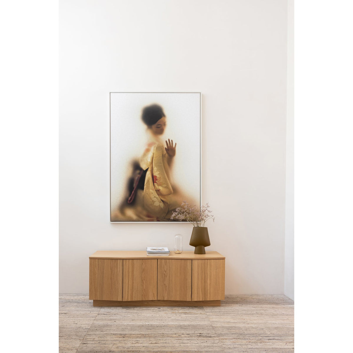 ZUMA tv-meubel 133 cm eikenfineer transparant [FSC]