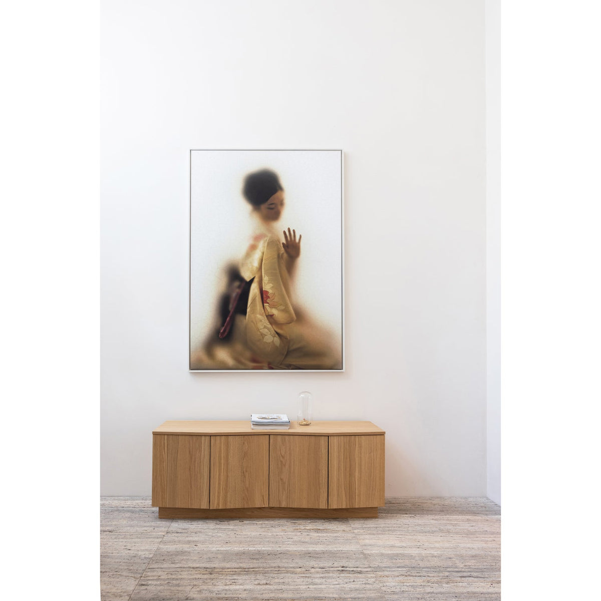 ZUMA tv-meubel 133 cm eikenfineer transparant [FSC]