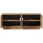 ZUMA tv-meubel 133 cm eikenfineer transparant [FSC]