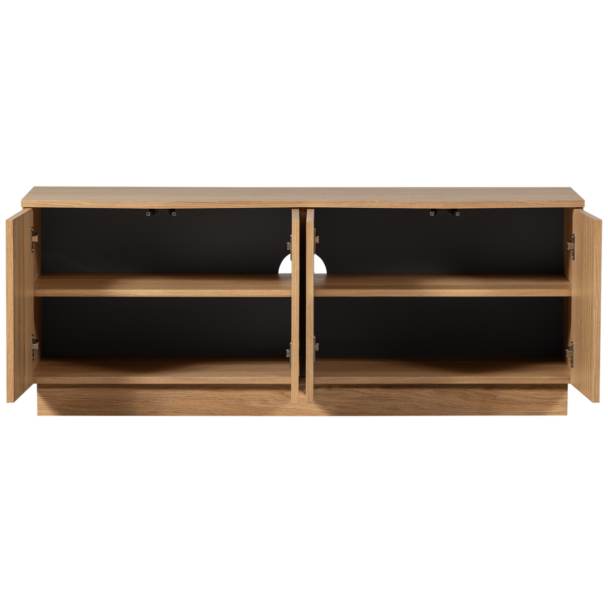 ZUMA tv-meubel 133 cm eikenfineer transparant [FSC]