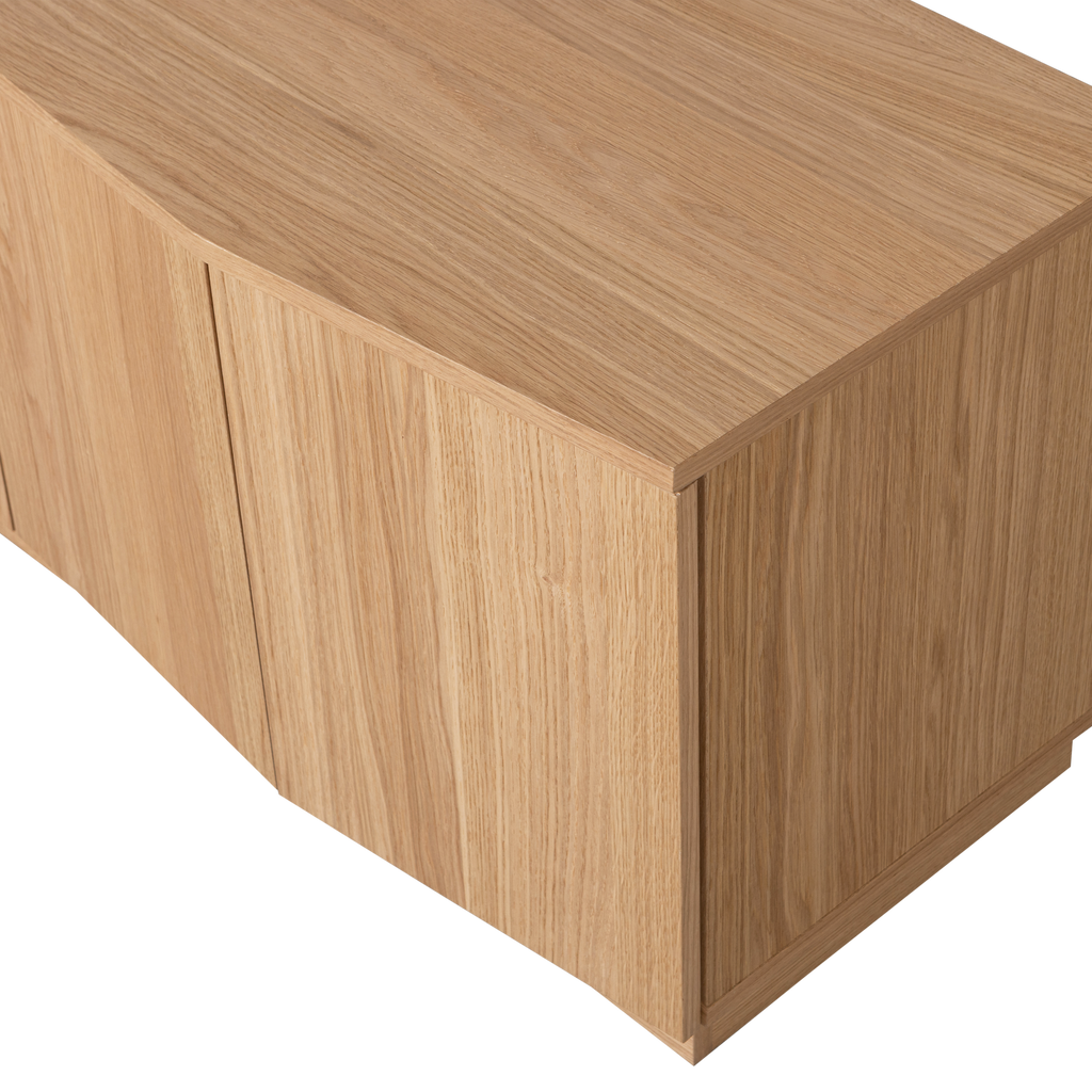 ZUMA tv-meubel 133 cm eikenfineer transparant [FSC]