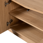 ZUMA tv-meubel 133 cm eikenfineer transparant [FSC]