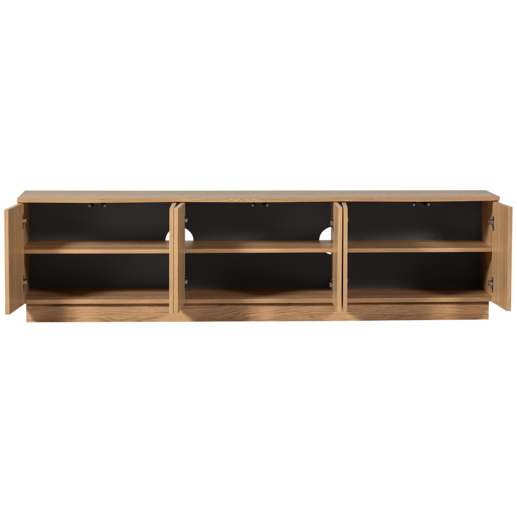 ZUMA tv-meubel 200 cm eikenfineer transparant [FSC]