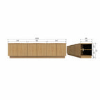 ZUMA tv-meubel 200 cm eikenfineer transparant [FSC]
