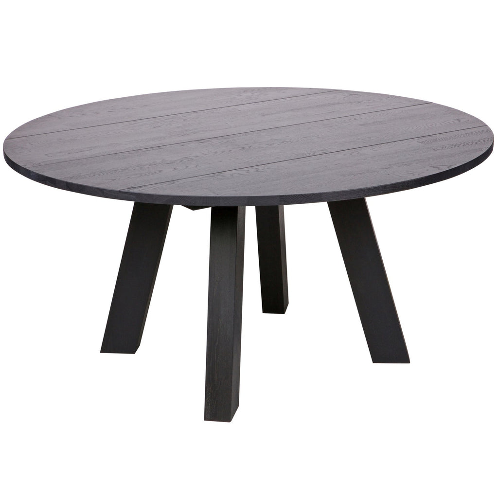 RHONDA XL eettafel Ø150 cm eiken Blacknight (FSC)