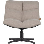 Vinny draaifauteuil bouclé zandkleurig