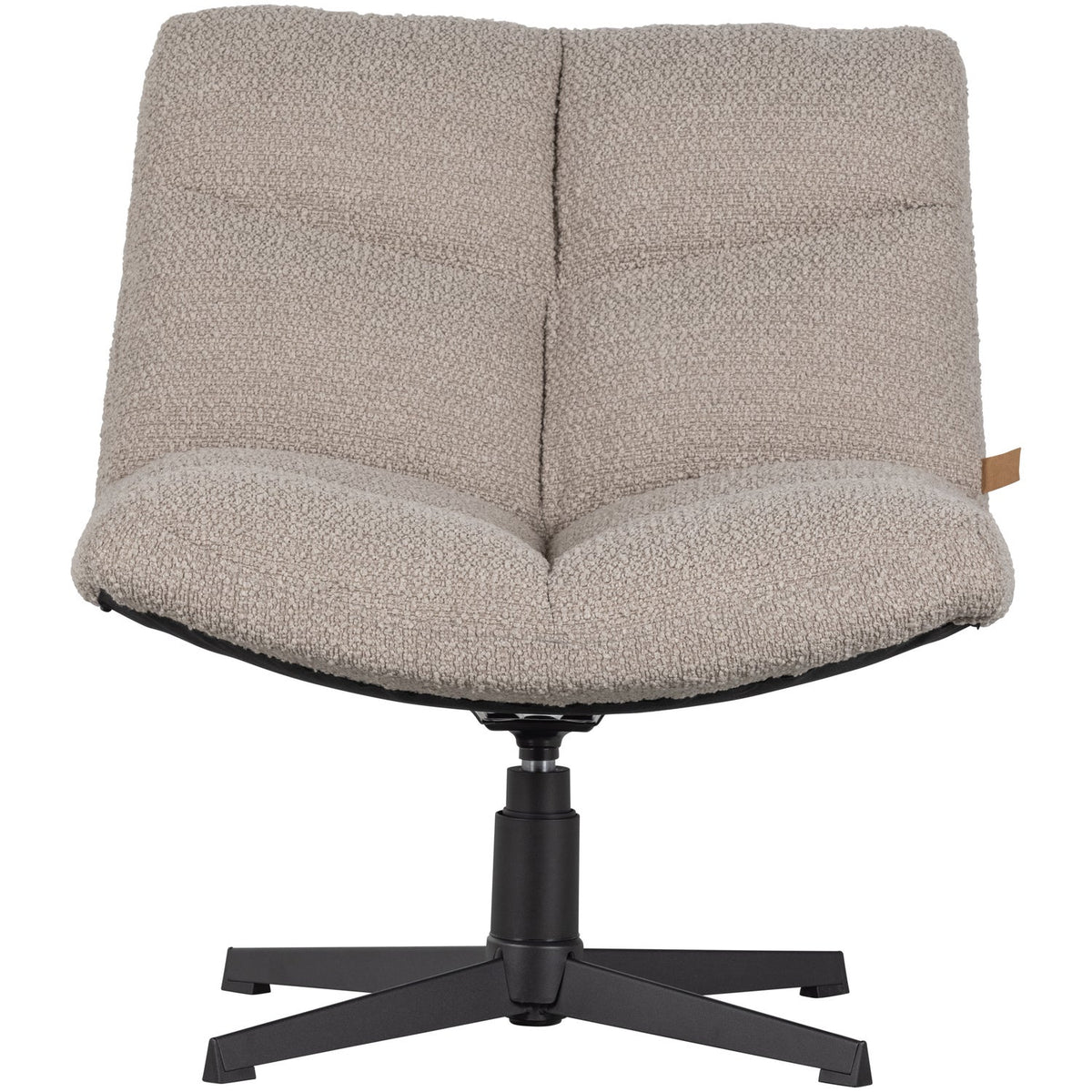 Vinny draaifauteuil bouclé zandkleurig