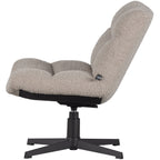 Vinny draaifauteuil bouclé zandkleurig