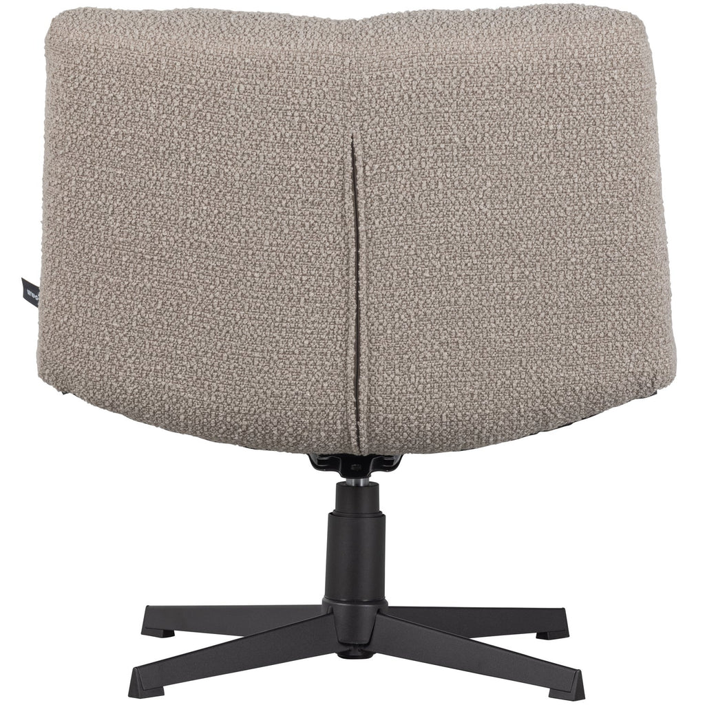 Vinny draaifauteuil bouclé zandkleurig