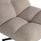 Vinny draaifauteuil bouclé zandkleurig