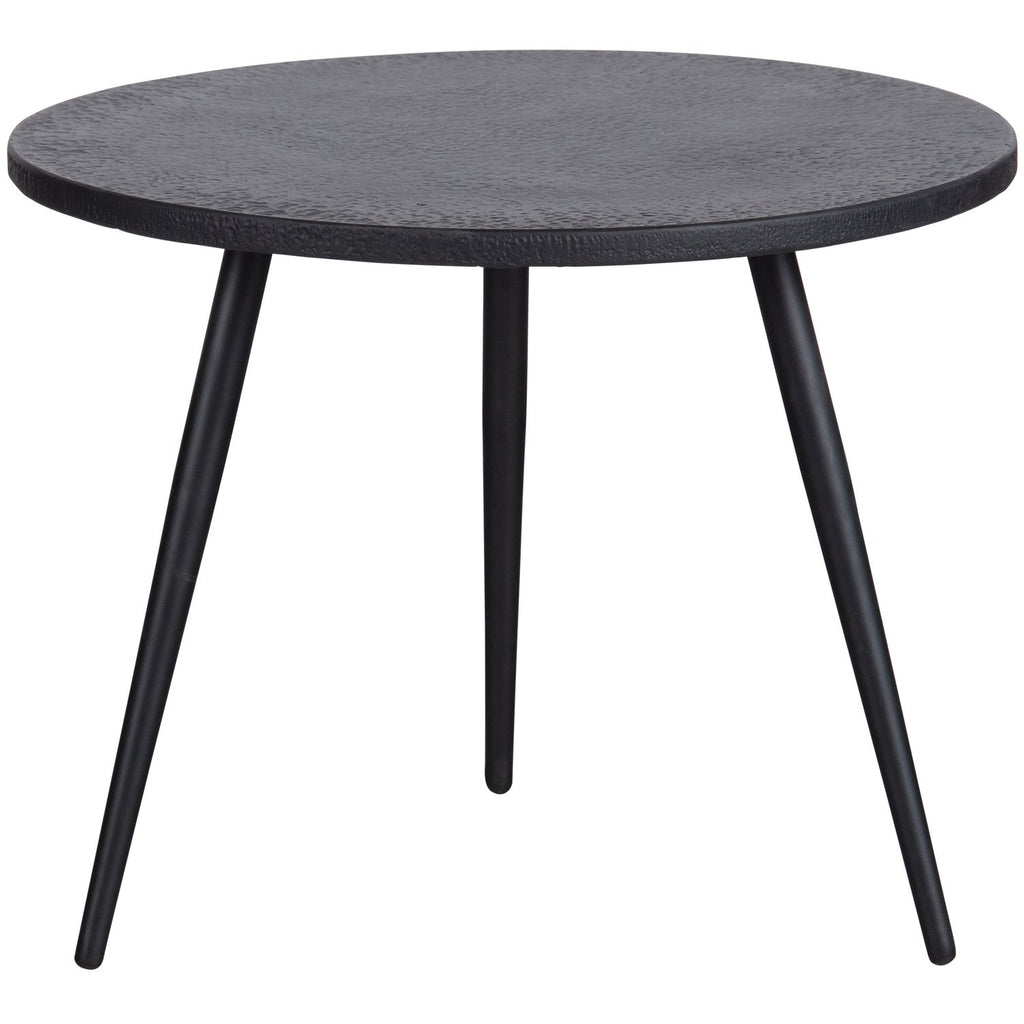 Suze bijzettafels hout/metaal zwart - set van 2