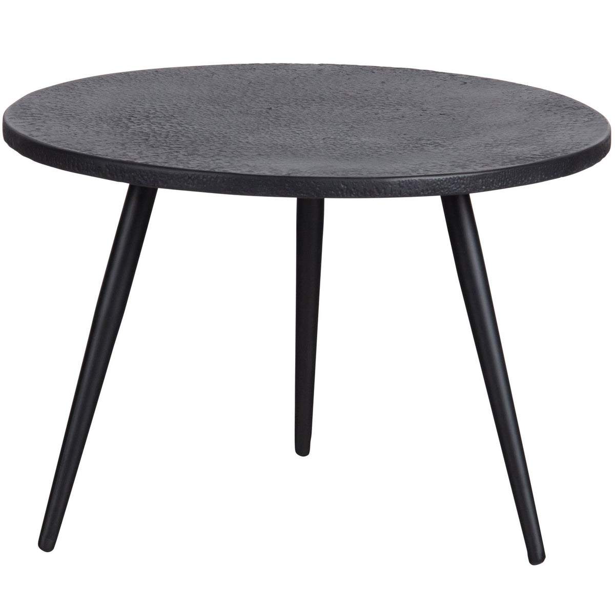 Suze bijzettafels hout/metaal zwart - set van 2