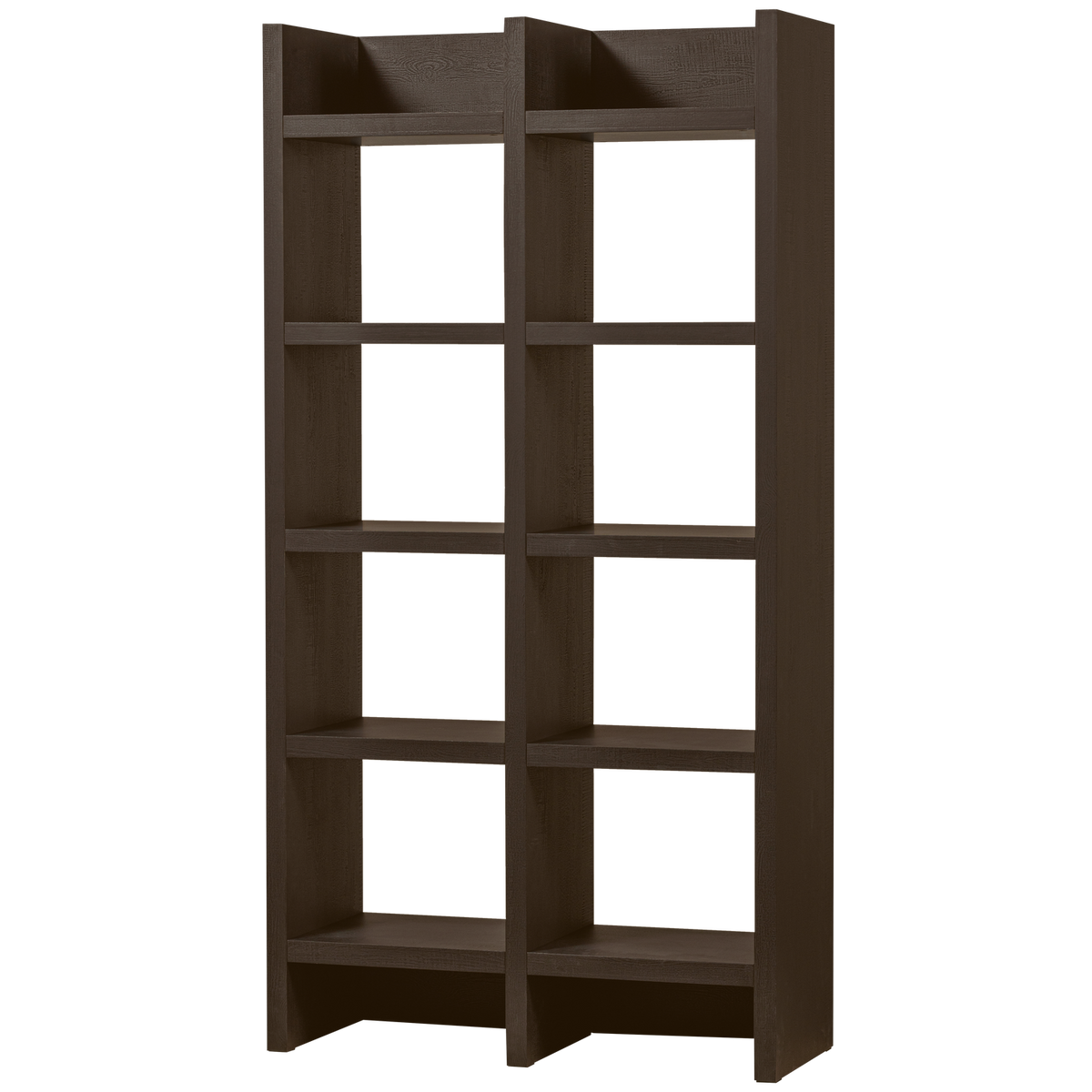 TIMO open kast MDF donkerbruin 195 x 100 x 40 cm