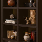 TIMO open kast MDF donkerbruin 195 x 100 x 40 cm