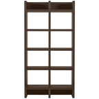 TIMO open kast MDF donkerbruin 195 x 100 x 40 cm