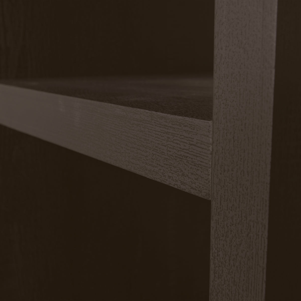 TIMO open kast MDF donkerbruin 195 x 100 x 40 cm
