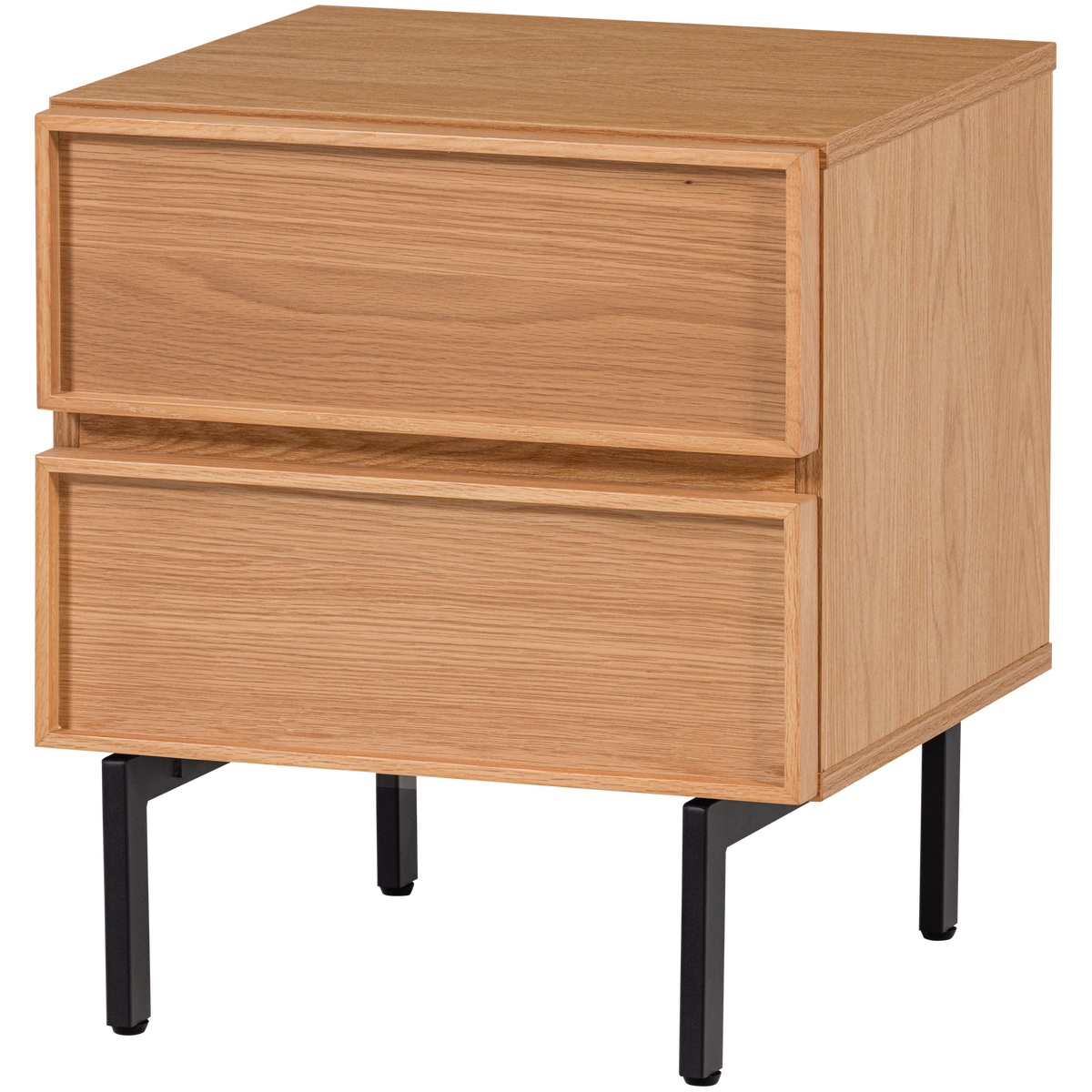 Tours ladekast/nachtkastje, 2 lades, melamine/MDF, zand
