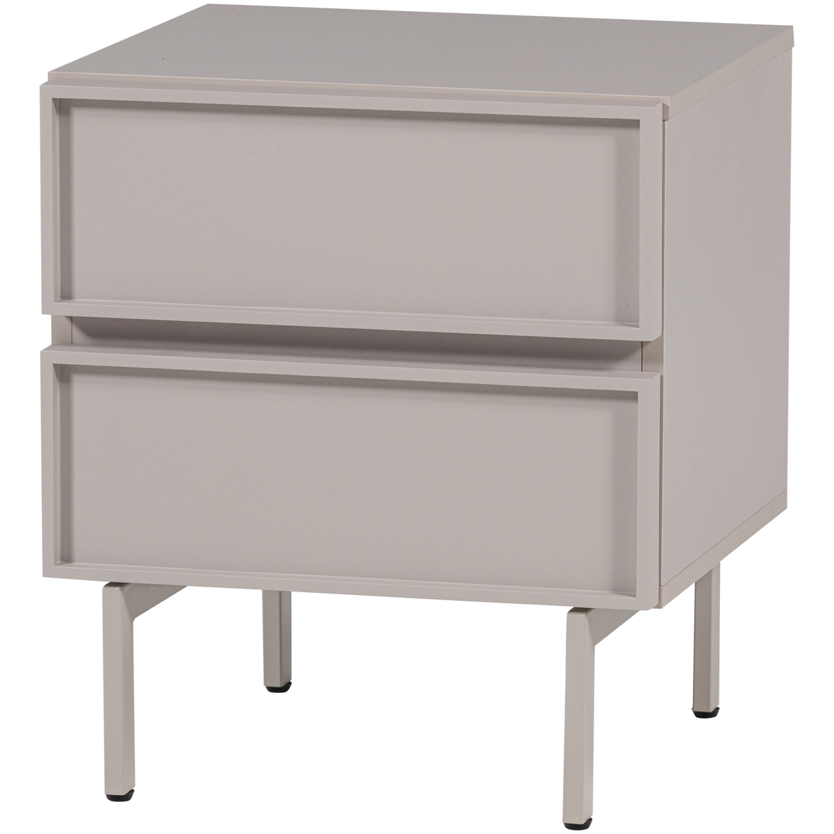 Tours ladekast/nachtkastje, 2 lades, melamine/MDF, zand