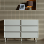 TOURS ladekast 6 lades melamine/MDF zand