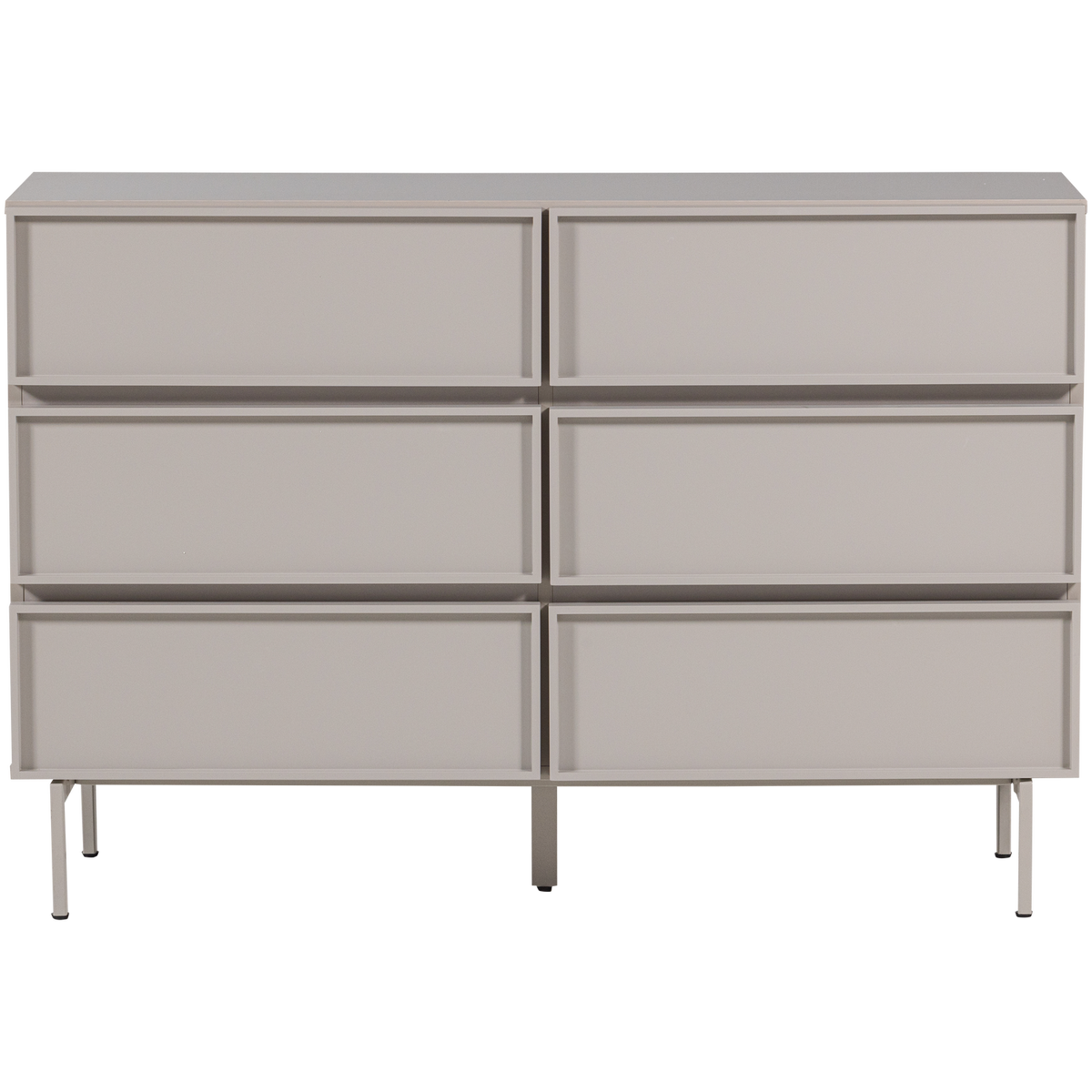 TOURS ladekast 6 lades melamine/MDF zand
