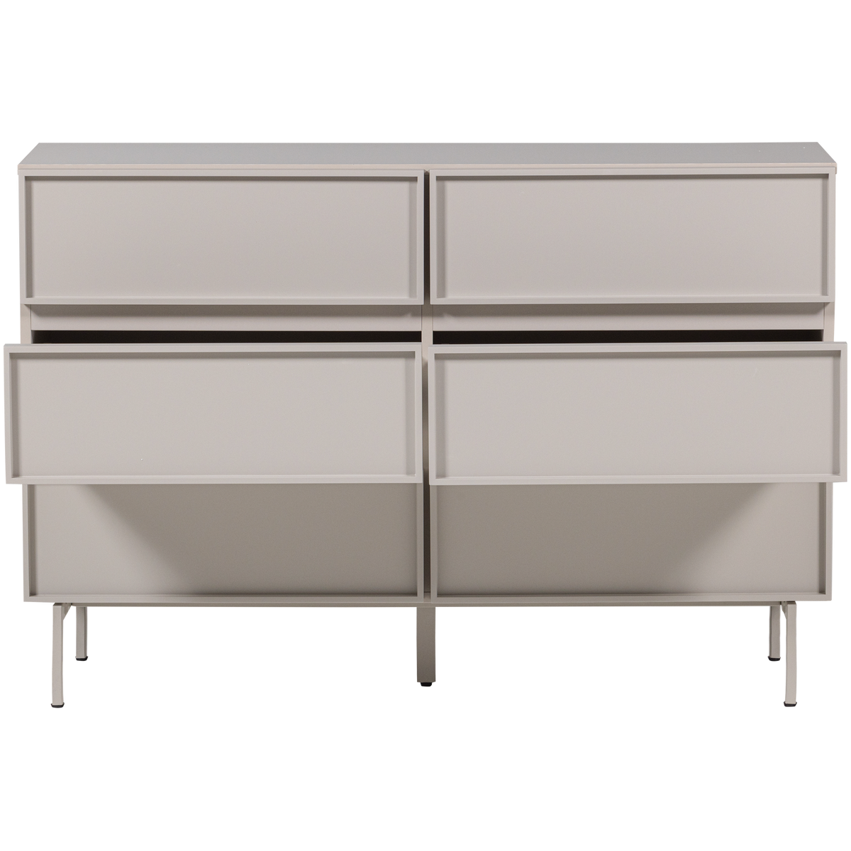 TOURS ladekast 6 lades melamine/MDF zand