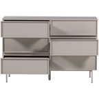 TOURS ladekast 6 lades melamine/MDF zand