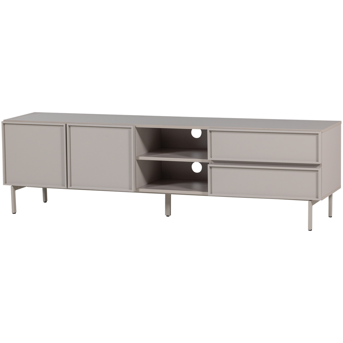 TOURS tv-meubel 180 cm melamine/MDF naturel