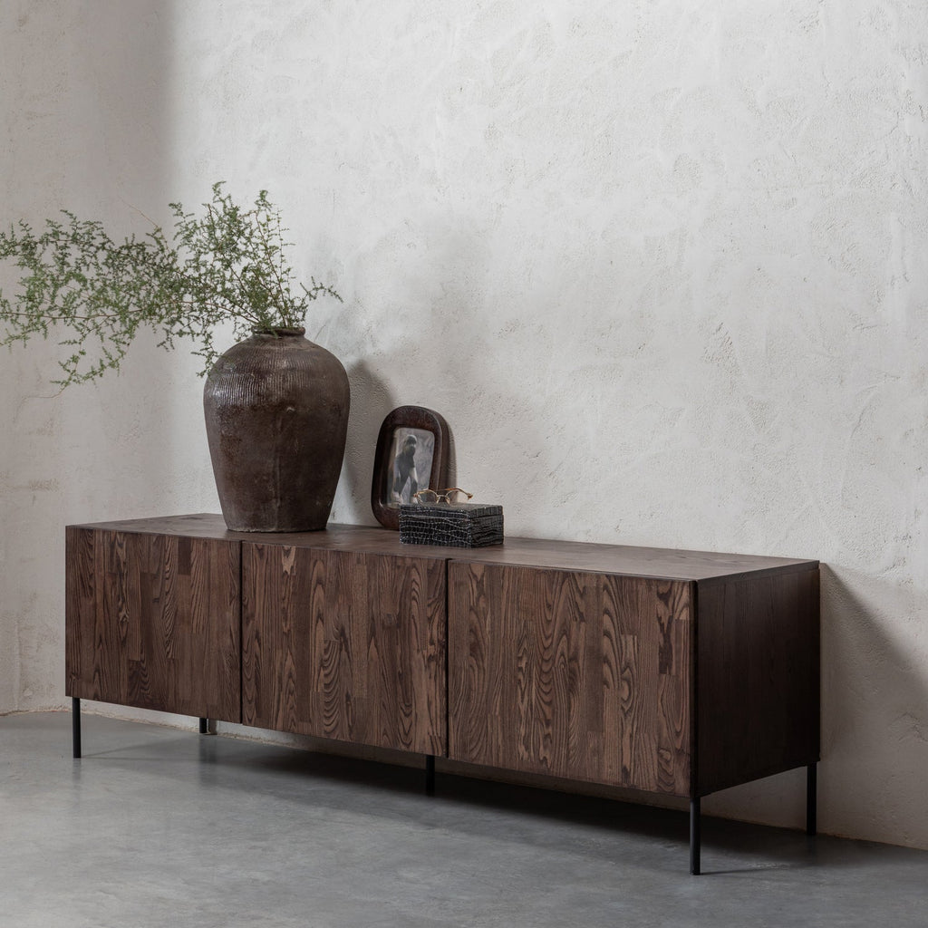 BONO GRAVURE tv-meubel essenhout bruin (FSC)